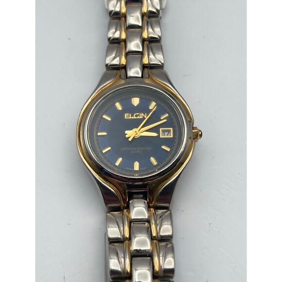 VTG Elgin EPP 157 Womens Bracelet Watch 27mm - New Battery - Date - Wrist 5-5.25 - Picture 5 of 8